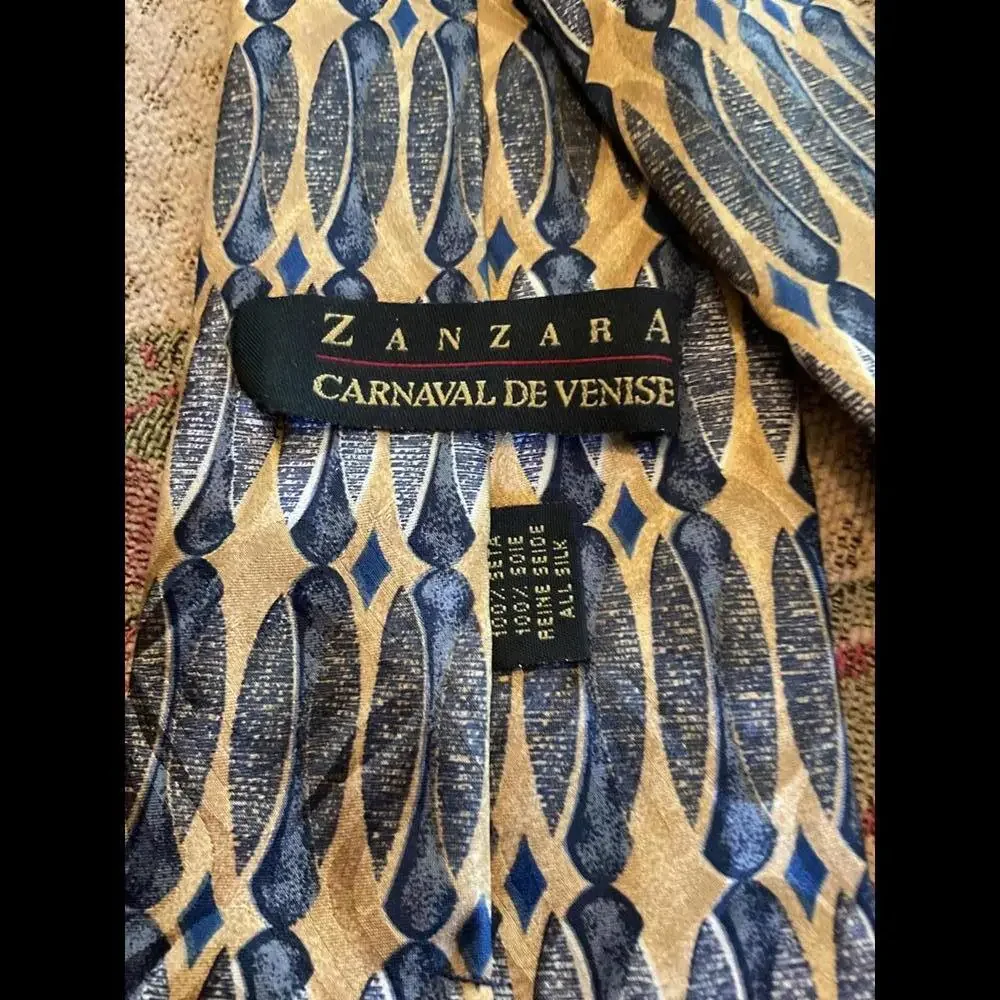 Zanzara Men's Ties - Carnaval De Venise Pattern